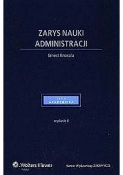 Zarys nauki administracji
