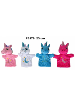 Pacynka jednorożec 23cm MIX