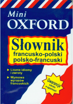 Słownik francusko polski polsko francuski Mini Oxford