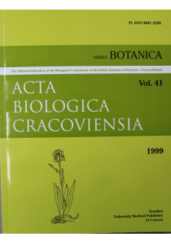 Acta Biologica Cracoviensia Vol 41