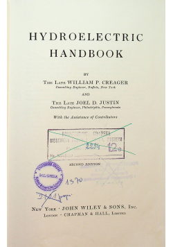 Hydroelectric Handbook