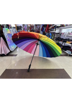 Parasol ręcznie rozkładany tęczowy