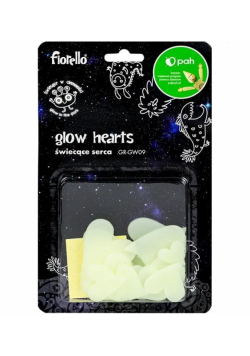 Ozdoby fluorescencyjne Serca Fiorello 24 szt.mix GR-GW09