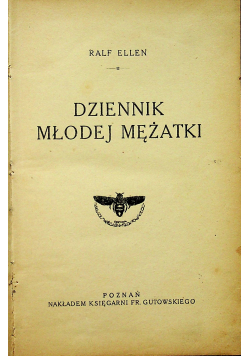 Dziennik młodej mężatki 1921r