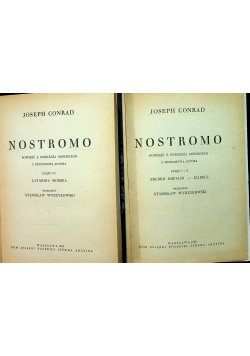 Nostromo 3 tomy 1928 r