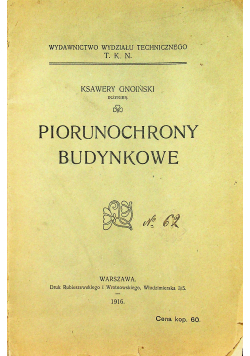 Piorunochrony budynkowe 1916 r