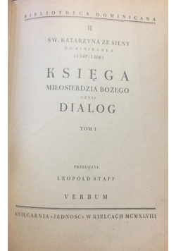 Księga miłosierdzia Bożego czyli Dialog 1948 r