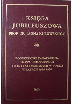 Podstawowe zagadnienia prawa finansowego i polityki finansowej w Polsce w latach 1989-1997