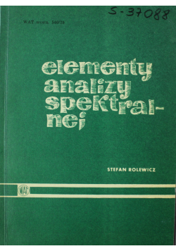 Elementy analizy spektralnej