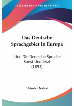Das Deutsche Sprachgebiet In Europa