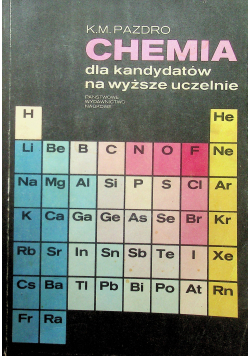 Chemia dla kandydatów na wyższe uczelnie