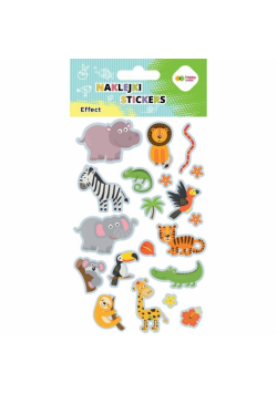 Naklejki Zoo 10x20cm HAPPY COLOR