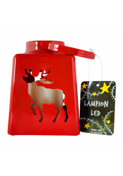 Lampion led czerwony
