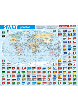 Puzzle ramkowe Świat administracyjna