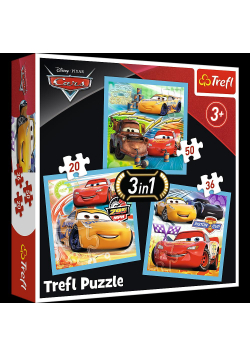Puzzle 3w1 Przygotowania do wyścigu TREFL
