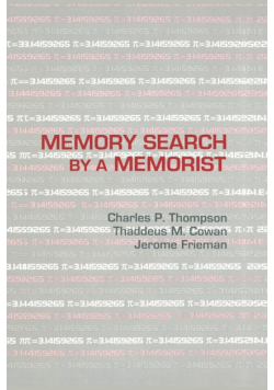 Memory Search By A Memorist