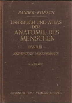 Lehrbuch und atlas der anatomie des menschen Band III