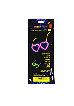 Okulary serca Glow stick