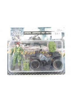 Żołnierz 10 cm + Quad + akcesoria