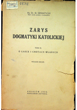 Zarys dogmatyki katolickiej 1935 r.