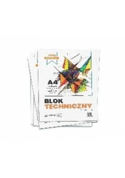 Blok techniczny A4 biały premium 250g (10szt)