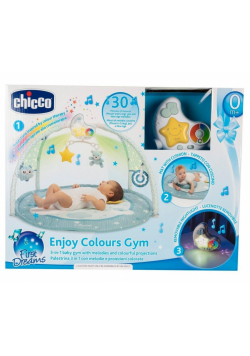 Mata dla niemowlaka 3w1 Enjoy Colors Gym niebieska