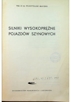 Silniki wysokoprężne pojazdów