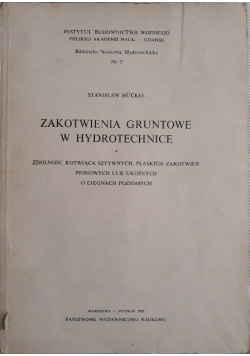 Zakotwienia gruntowe w hydrotechnice