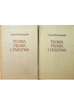 Teoria prawa i Państwa Tom 1 i 2