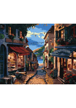 Malowanie po numerach - Francuska ulica 40x50cm