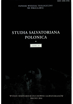 Studia Salvatoriana Polonica Tom 10