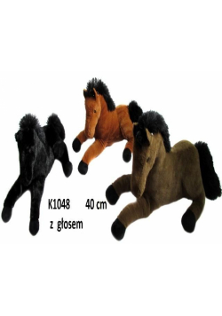 Koń z głosem 40cm MIX