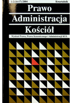 Prawo Administracja Kościół Nr 1 do 2