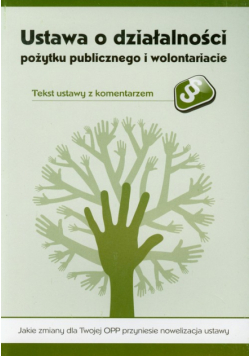 Ustawa o działalności pożytku publicznego i wolontariacie