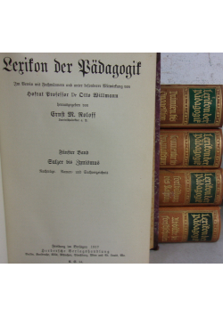 Lexikon der Padagogik tom od I do V ok 1917 r