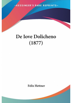 De Iove Dolicheno (1877)