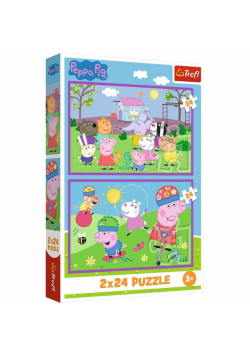 34435 "2x24 - Peppa na placu zabaw" / Peppa Pig FSC Mix 70%