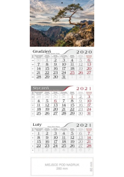 Kalendarz 2021 Trójdzielny Sokolica CRUX