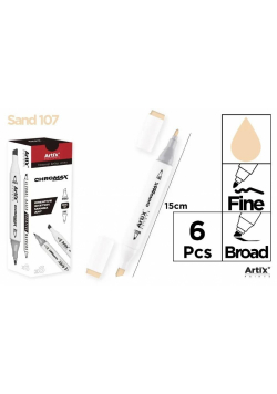Marker Chromax z 2 końcówk. sand 107 (6szt)