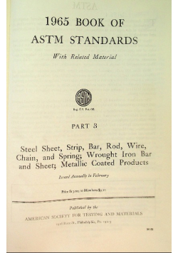 1965 book of ASTM standards Tom 3