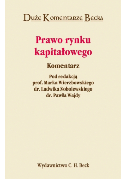 Prawo rynku kapitałowego. Komentarz