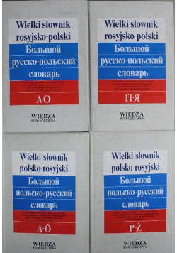 Wielki słownik rosyjsko polski polsko rosyjski Tom 1 do 4