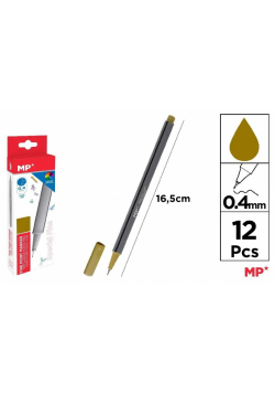Cienkopis 0.4mm złoty (12szt)