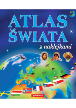 Atlas świata z naklejkami