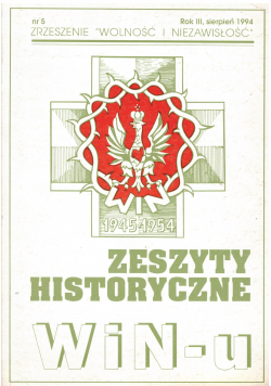 Zeszyty historyczne WiNu nr 5