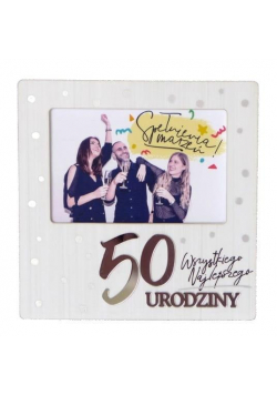 Ramka Moments RM-020 Urodziny 50 biała