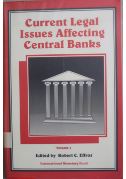 Current legal issues affecting central banks