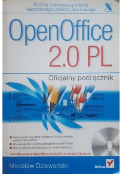 OpenOffice 2 0 PL oficjalny podręcznik plus CD