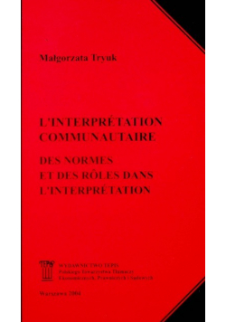 L interpretation communautaire