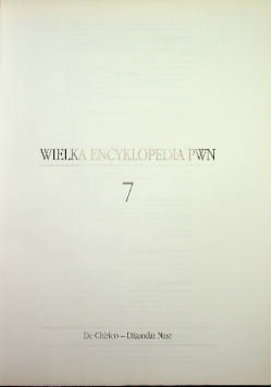 Wielka Encyklopedia Powszechna Pwn - Tom 7
